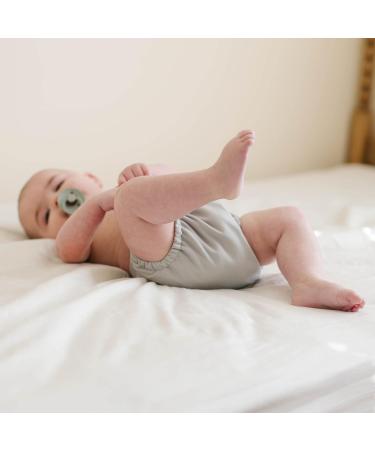 Esembly Cloth Diaper Bundle Set - Size 2 (18-35lbs) | Organic Absorbent Inners | Waterproof Diaper Cover | Reusable & Washable | Snap Closure | Dove - Buy Online on SooperMarket.com