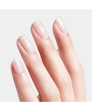 AILLSA White Glitter Gel Nail Polish - Shimmer Silver Nude Color Translucent Jelly for Nail Salon & Home | 0.51 Fl Oz - Milky Sparkle Soak Off UV Gel - Buy Online on SooperMarket.com
