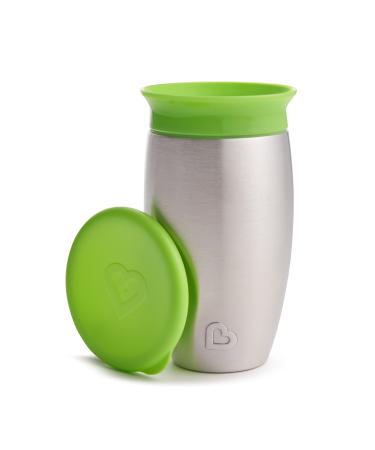 Munchkin  Miracle  Stainless Steel 360 Toddler Sippy Cup  10 Ounce  Green