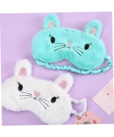 Premium White Sleeping Eye Mask - Comfortable Night Blindfold & Eye Shade for Restful Sleep | International Shipping Available - Buy Online on SooperMarket.com