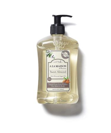 A La Maison Sweet Almond Liquid Hand Soap - French Milled, 16.9 oz Pump | Natural Moisturizing Hand Wash - Buy Online on SooperMarket.com