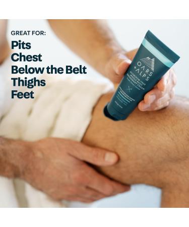 Oars + Alps Whole Body Deodorant Cream For Men - Multi-Action Odor Defense - Aluminum Free Baking Soda Free Anti-Chafe - 2.5 Ounce Tube - Fresh Ocean Splash - Buy Online on SooperMarket.com