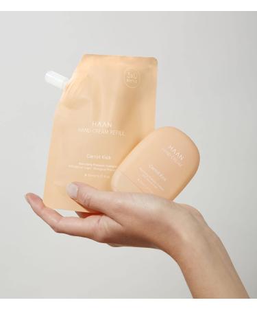 HAAN Moisturising Hand Cream 50ml + Refill 150 ml - Refillable - Unique Fragrances - 96% natural ingredients - Carrot Kick - Buy Online on SooperMarket.com