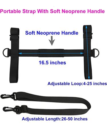 WISDING Yoga Mat Strap - Portable Sling for Yoga Mat, Picnic Blanket, Festivals, Camping | Adjustable Shoulder Strap & Handle for Pilates & Motorcycling - Buy Online on SooperMarket.com