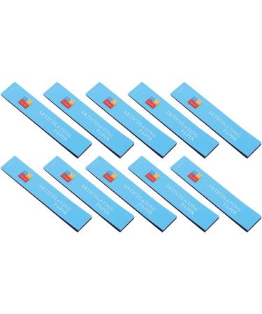 10 Blue Thin Dental Articulation Papers for Prosthesis Inspection - Easy to Use & Accurate Trace Recording - Buy Online on SooperMarket.com