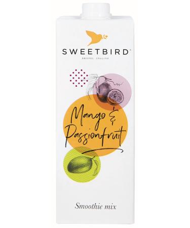 Sweetbird Mango & Passionfruit Smoothie 1 Litre - Vegan Friendly Mango Mango & Passionfruit