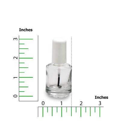 Buy Karlash Premium 0.5 Oz Empty Polish Bottle Set - Clear with Brush & Mixing Ball - International Shipping - Buy Online on SooperMarket.com