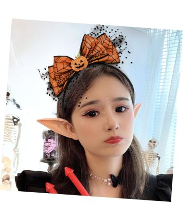 Gogogmee Bow-knot Headdress Costume for Halloween Funny Headbands Pumpkin Hairband Lace Bow Hair Hoop Bat Costume Masquerade Party Boppers Halloween Decoration Carnival Hair Band Cloth - Buy Online on SooperMarket.com