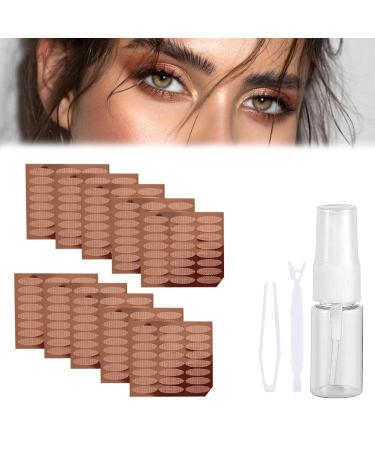 480 lofters stripes loophola tapes eyelid stripes double-sided eyelid tapes invisible immediate eyelash for unevenness/drops/hood lider with tweezers bottles l