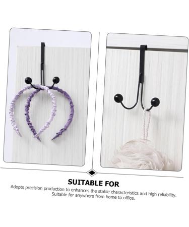 Cabilock 3pcs Wrought Iron Hook Heavy Duty Clothes Rack Door Hanger for Hanging Coat Door Coat Hook Jacket - Buy Online on SooperMarket.com