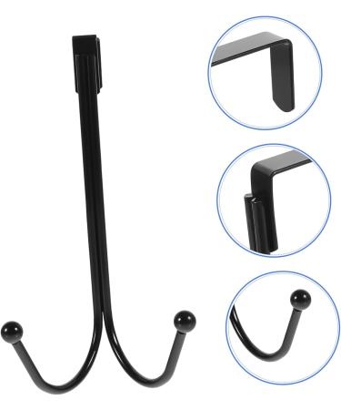PLAFOPE 4 Pcs Hangers Black Coat Rack Towel Hook Hats Robes Mounted Clothing Rack Hanger Hook Door Hook Iron - Buy Online on SooperMarket.com