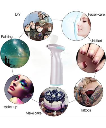 Handheld Paint Sprayer Mini Personal Airbrush Compressor Kit Cordless Portable Multi-Functional Foundation Make Up Craft Barber Salon Set - Buy Online on SooperMarket.com