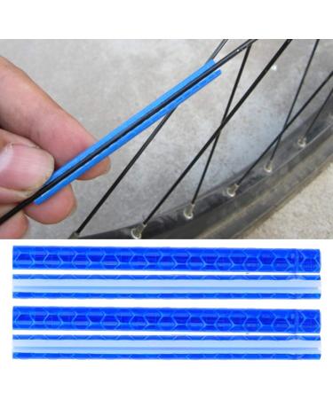 Keenso 4 Packs Reflective Spoke Bike Wheel Rim Strip - 48 Pcs, Mountain Bike Steel Wheel Reflectors for Safe Night Riding - Buy Online on SooperMarket.com