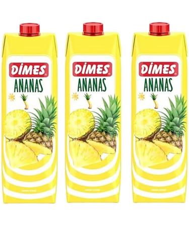 Dimes Pineapple Flavored Fruit Juice 1000 Mililiter x 3 Pieces