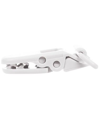 Evarbuild 10Pcs Baby T-Shape Plastic Pacifier Clips - Soother Dummy Holders in White | International Shipping Available - Buy Online on SooperMarket.com