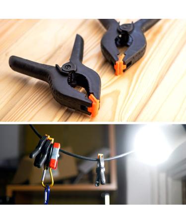 LimoStudio 6 PCS Photo Spring Clips for Studio Backdrop Clamp - 3.75 inch Muslin Spring Clamp Clip for Fabric, Paper, Canvas - AGG1242 (6 Pack) - Buy Online on SooperMarket.com