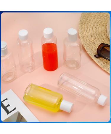 Firtink 6 PCS Plastic Travel Bottles 100 ML Clear Travel Containers Bottle Refillable Cosmetic Bottles Liquid Containers for Travel Toiletries Shampoo Lotion Makeup Shower Hand Soap - Buy Online on SooperMarket.com