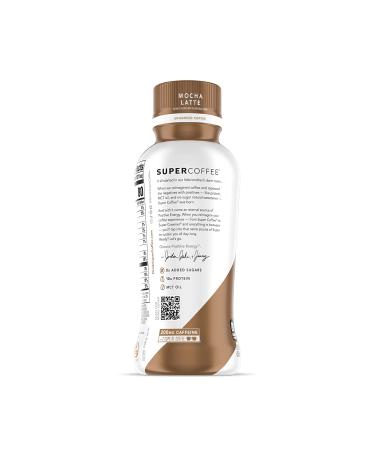 Super Coffee Iced Keto Mocha Latte 12 Fl Oz 12 Pack - 10g Protein, 80 Calories, Sugar-Free | Smart Coffee Drink with Soy-Free & Gluten-Free Formula - Buy Online on SooperMarket.com