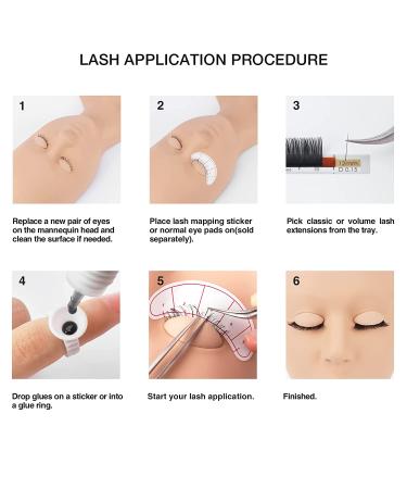 LASHVIEW Eyelash Extension Kit with Mannequin Head - Professional Training Kit for Beginners - Buy Online on SooperMarket.com