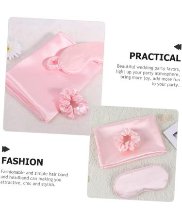 minkissy 1 Set Hair Scrunchies for Women Headband for Women Eye Mask for Sleeping Matron of Honor Proposal Sleeping Mask Wedding Favors Sleep Mask Four Piece Set Silk Bridesmaid Girl - Buy Online on SooperMarket.com