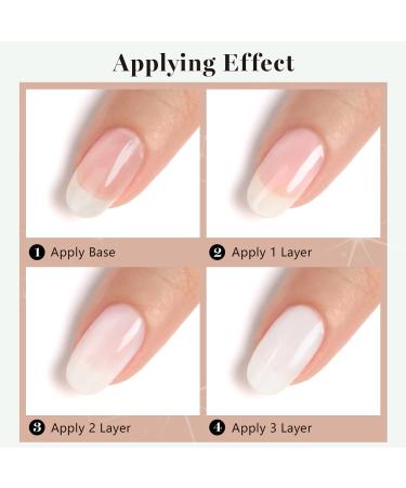 RARJSM Milky White Gel Polish 15ML French White Nail Art Manicure Varnish LED UV Gel Polish - Buy Online on SooperMarket.com