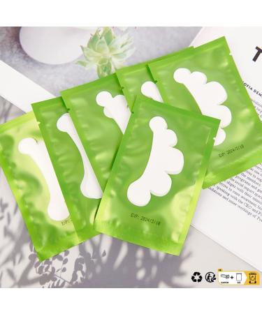 Lunamoon Eye Pads for Eyelash Extensions - 50 Pairs Flower-Green | Ideal for Eyeliner Coloring & Lifting - Buy Online on SooperMarket.com