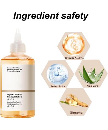 Glycolic Acid 7% Toning Solution Glycolic Acid Toner Glycolic Acid 7% Toning Resurfacing Solution Moisturize & Strengthen Skin Exfoliating Glycolic Acid 7% Toning Solution 240 ml - Buy Online on SooperMarket.com