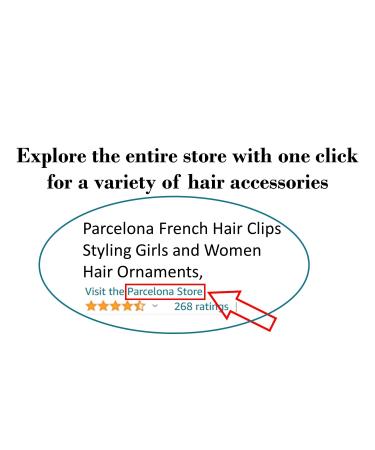 Parcelona French Slim Small Tortoise Shell Celluloid Hair Claw Clip - Brown/Black - Buy Online on SooperMarket.com