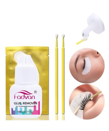 Eyelash Extensions Remover Gel Lash Extensions Eyelash Extensions Supplies Professional Lash Remover for Lash Extensions 5ml - No Burn, Dissolves Powerful Eyelash Adhesive Gel Remover by FADVAN 0.17 Fl Oz (Pack of 1) Lash …