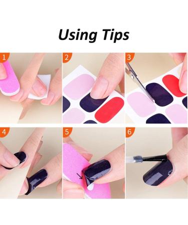 Kalolary 8 Leaves Nail Art with Nail File - Christmas Sticker Decals for Stunning Manicure | Self-Adhesive Fashion Decoration - Buy Online on SooperMarket.com