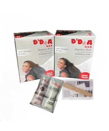 D D&A Nutrition No-Lye Relaxer with Keratin Shea Butter & Olive Extract - 6 Applications | International Shipping Available - Buy Online on SooperMarket.com