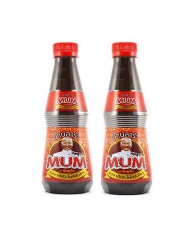 Mum Fermented Fish Sauce from Thailand Nam Pla Ra Dak Plara     Papaya Salad Dressing Asian Thai Lao Vietnamese Cambodian Indonesian Malaysian Korean Chinese Seasoning Flavor Enhancer Ships from USA (350ml, 2) 350ml 2.0