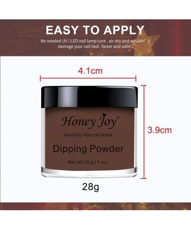 28g/Box Maroon Brown Coffee Dipping Powder No Lamp Cure | Gel Polish Effect | Smooth Finish (No.18) - Buy Online on SooperMarket.com