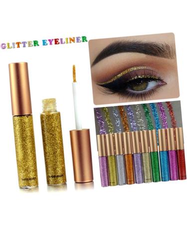 Healeved 10pcs Liquid Eyeliner Eyeshadow Eye Shadow Glitter Eyeliner Shinny Eyeliner - Buy Online on SooperMarket.com