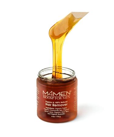 MOOM Organic Body Hair Removal for Men - Natural Sugar Wax with Aloe Vera & Chamomile - Buy Online on SooperMarket.com