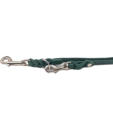 Double Linen Dog Liner for Small & Large Dogs - Adjustable 2.80m x 12mm in Fir Green - Ideal for Safe & Comfortable Walks - Buy Online on SooperMarket.com