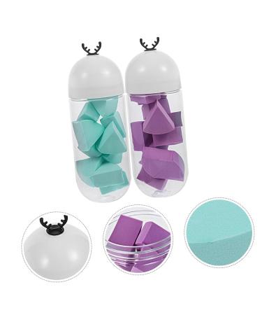 NOLITOY 2 Capsule Bottle Beauty Egg Makeup Sponges - Hydrophilic Polyurethane Blender for Flawless Foundation | International Shipping - Buy Online on SooperMarket.com