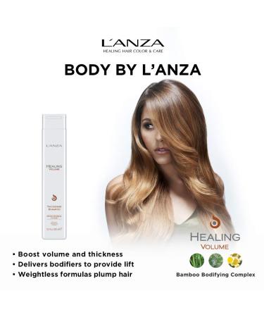 L'ANZA Healing Volume Thickening Shampoo 10.1 Fl Oz - Boosts Shine, Volume, & Thickness for Fine Hair with Bamboo Complex & Keratin - Buy Online on SooperMarket.com