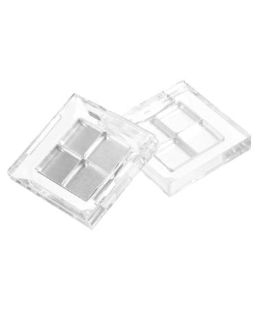 Hemoton 2 Sets Eyeshadow Eye Shadow Empty Blusher Pans Lipstick Cases Blush Palette Lipstick Box Square