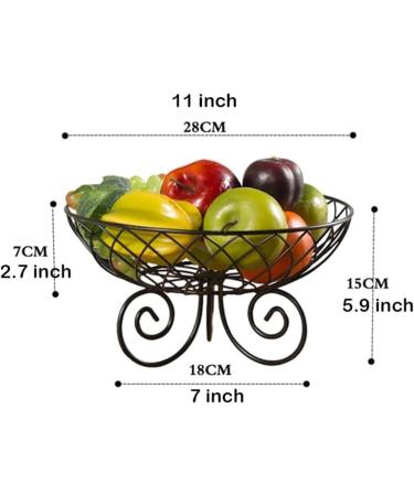 Kitchen Countertop Fruit Rack Fruit Basket Large Fruit Basket for Kitchen Counter Metal Fruit Storage Racks for Living Room Fruit Holder for Vegetables Snacks Fruit Trays for Party (Color : Onecolo Onecolor - Buy Online on SooperMarket.com
