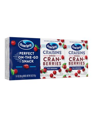 Ocean Spray Craisins Dried Cranberries Original Brick Pack 1 Ounce (Pack of 12)