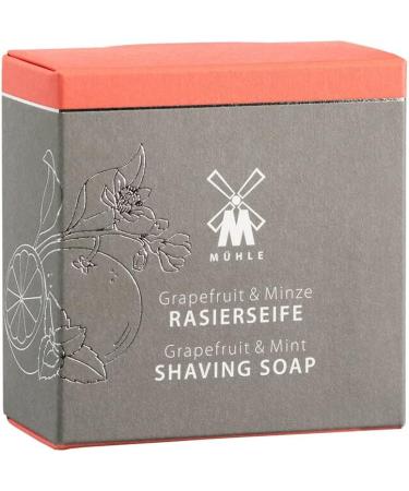 M HLE Shaving Soap - High-Quality Grapefruit & Mint Formula - 65g for All Skin Types - Fruity & Invigorating - Buy Online on SooperMarket.com