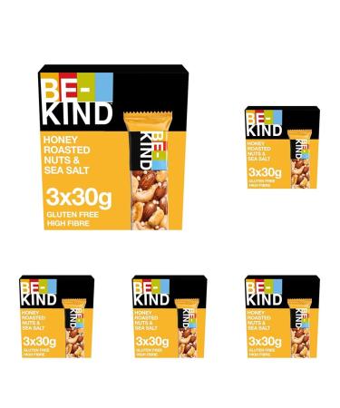 Kind honey cereal bar gluten free snack honey roasted Nuts & Sea Salt 3 x 30 g (pack with 5) honey roasted 90 g (15 pack)