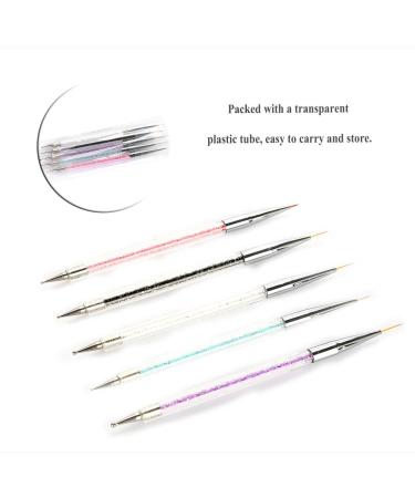 Nail Drill & Dekaim 5PCS Double Heads Crystal Dotting Tools - Premium Nail Art Paint Set for Manicure Enthusiasts | International Shipping Available - Buy Online on SooperMarket.com