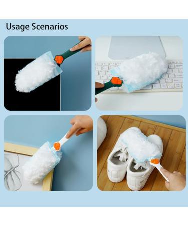 Electrostatic Duster with 30PCS Disposable Duster Refills Replacement Dusters for Cleaning 13.4x3.5 Dust Cleaner for Home Office Car Blinds Fans Furniture Cleaning Duster Dusters for Cleani - Buy Online on SooperMarket.com