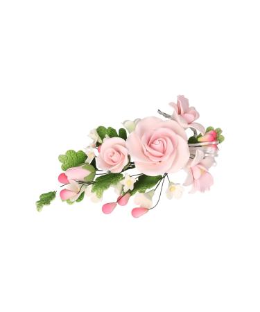 Cake Company sugar flower bouquet roses in pink | cake decoration for weddings and birthdays 1 piece (1 pack) single