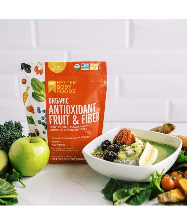 BetterBody Foods Organic Antioxidant Fruit & Fiber Superfood Blend - 12.7 oz Powder - Buy Online on SooperMarket.com