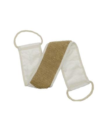 Plantlife Hemp & Bamboo Back Scrubber - Fits All Hand Sizes - Made with Bamboo