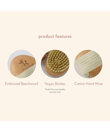 Rosebud Woman Perfect Skin Brush - Vegan, Sustainable Dry Brushing for Improved Circulation and Exfoliation (1Ct) - Buy Online on SooperMarket.com