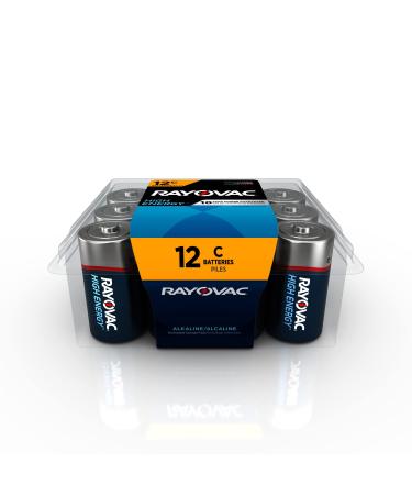 Rayovac C Batteries Alkaline C Cell Batteries (12 Battery Count) 12 Count (Pack of 1)